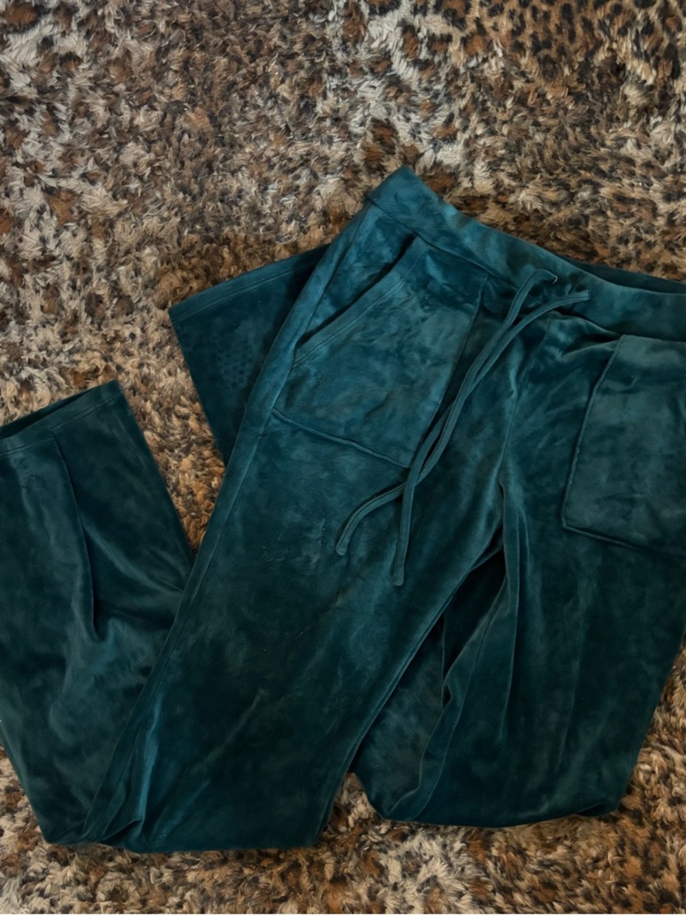 Velour Drawstring Lounge Pants y2k